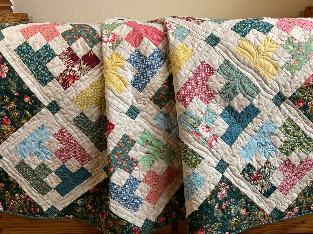 Handmade Patchwork Lap Throw Quilt Home Decor - Etsy