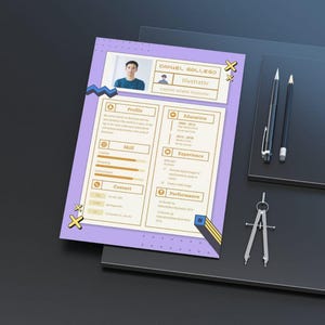 Resume and Cover Letter Template, Cv Template Creative Resume Template with Photo, One Page Resume Template, Modern Resume