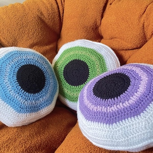 Crochet Eyeball Pillow