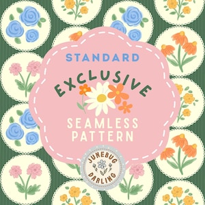 Exclusive Custom Seamless Repeat Pattern Hand Drawn Custom Commercial Use Standard Surface Pattern File