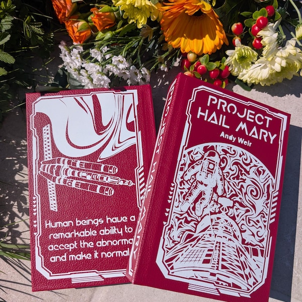 Projekt Ave Maria – Rotes Leder | Custom Rebound Hardcover | Handgemachte Sammleredition