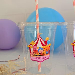 Bicchieri per compleanno Plim Plim / Bicchieri per feste Plim Plim / Articoli per compleanni, bomboniere a tema Plim Plim - Bicchieri per feste personalizzati - Compleanno bambina