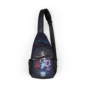 Anime Jinwoo, Igris, and Iron Sling Bag