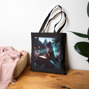 Enchanted Fairy Tale Cotton Canvas Tote Bag
