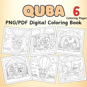 Cozy Daily Activities For Relaxation Coloring Book by Coco Wyo, Dreamy Friends Coloring Book PDF PNG, Kawaii Coloring Pages by Coco Wyo