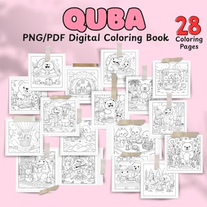 Super Cute Animal Characters Coloring Book for Relaxing by Coco Wyo, Cozy Life of Kitty Coloring Book PDF by Coco Wyo, Coloriage Coco Wyo
