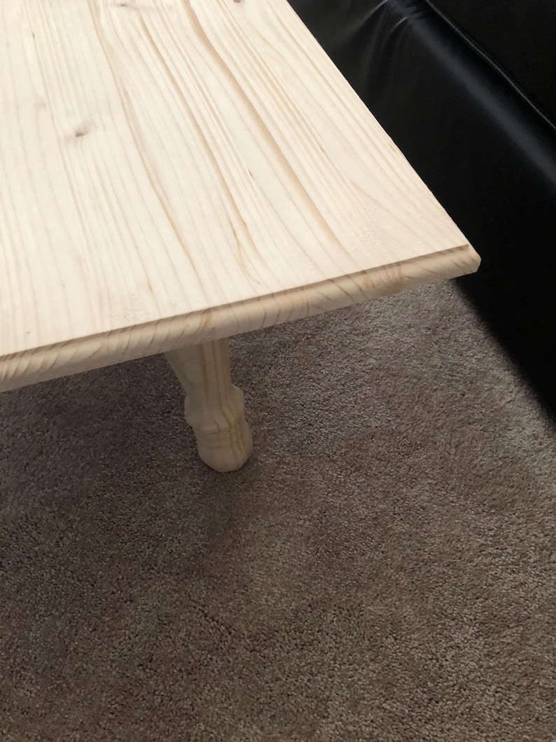 Natural Wood Coffee Table Kit Ready for Assembly and for You to Apply ...