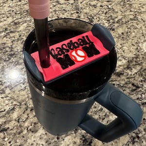 Stanley Tumbler Baseball Mom Topper