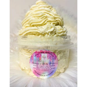 Premium Organic Raw Unrefined African Whipped Body Butters (8 oz)