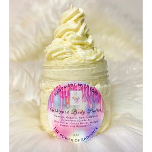 Premium Organic Raw Unrefined African Whipped Body Butters (2 oz)