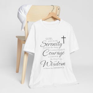 T-shirt Unisex jersey T-shirt met korte mouwen T-shirt bijbelcitaten tshirt