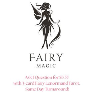 One Question FAIRY LENORMAND Tarot Reading / Same Day / Intuitive Guidance / Quick Turnaround