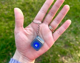 Runescape Clicker Teleport tablet Keychain OSRS Keyring Teleport Tablet Gift for Gamers Men Unique Gaming Accessory Cool Gift for Him
