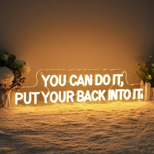You Can Do It Neon Sign,Home Gym Room Decor, Gym Wall Decor, Man Cave Light, Gift for Boyfriend, Back to School Gifts, Business Sign