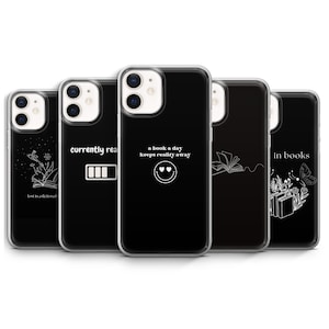 Custodia per telefono Bookish Book girl Book Lover per iPhone 16e, 16, 15, 14, 13, 12, 11, Samsung S25 Fe, S24, S23, S22, Pixel 9 Pro XL, 8, 7