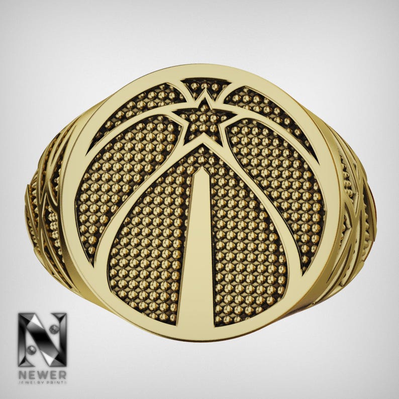 Custom 3D Printed Basketball Ring - Inspired by Washington Team Spirit ...