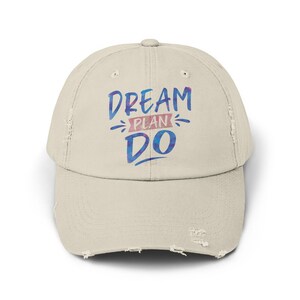 Dream Plan Do デストレストキャップ、インスピレーションを与えるスローガン、モチベーションを高める帽子、励ましのギフト、毎日のリマインダー、ポジティブな雰囲気