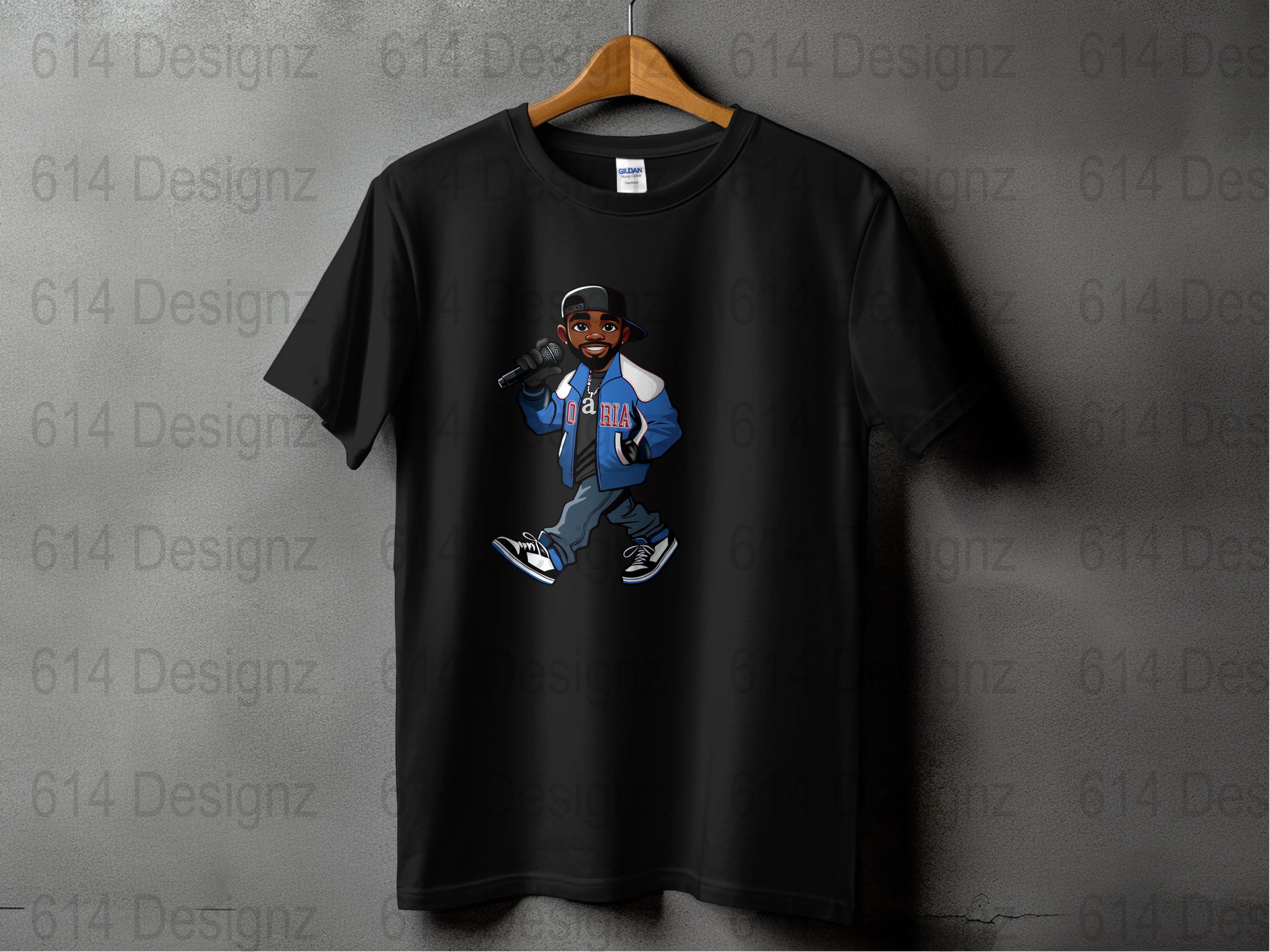 K-dot, Hip Hop Cartoon Character Illustration, Rapper Art Digital ...