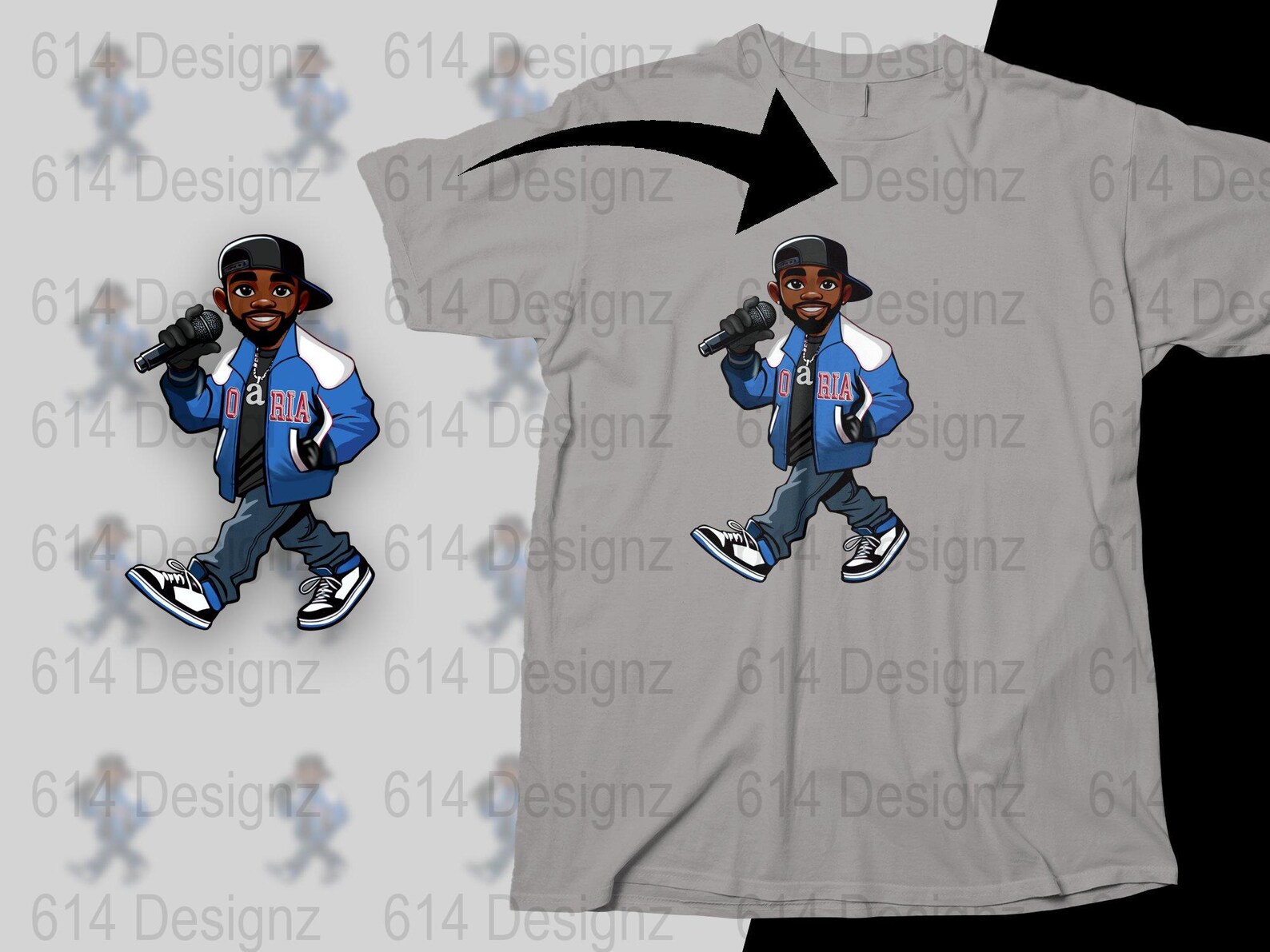 K-dot, Hip Hop Cartoon Character Illustration, Rapper Art Digital ...