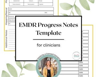 Modelo de nota de progresso para impressão EMDR
