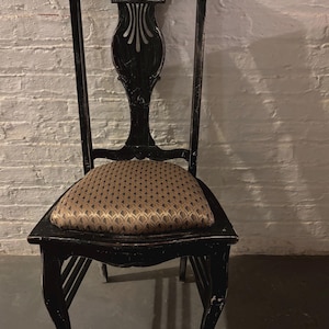 Distressed wood accent chair