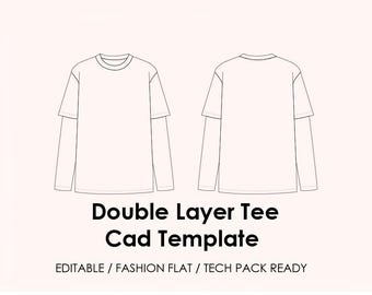 Tie Top CAD Template | Editable AI Vector + JPEG | Fashion Flat Drawing | Tech Pack Ready + Mockup (Flat Lay & Model)