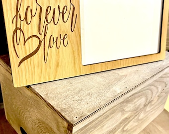 Forever Love Engraved Picture Frame