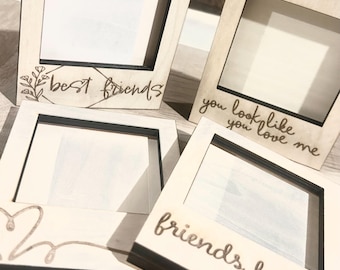 Mock Polaroid Wooden Picture Frames