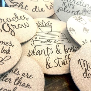 Funny Cork Plant Pot Coasters