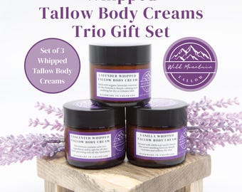 Tallow Trio Gift Set – Whipped Tallow Body Creams