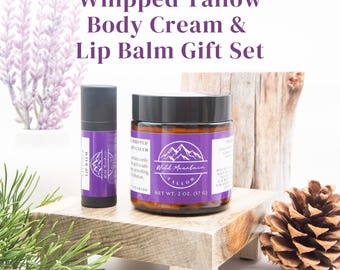 Tallow Essentials Gift Set - Whipped Tallow Body Cream & Lip Balm