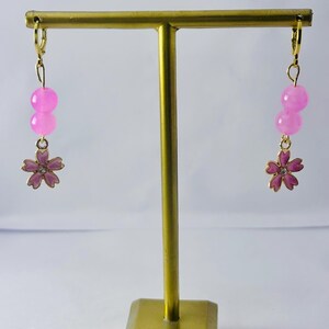 Japanese Sakura Cherry Blossom Earrings