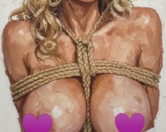 Minimalist oil Paintings -12 x Not Nude cosplay Paintings | wall art | home decor | digital download | digital prints | personalized gift