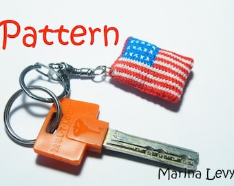 American Flag Amigurumi Crochet Pattern - 4th of July PDF