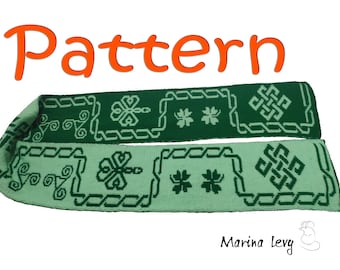 Celtic Irish Double knitted scarf