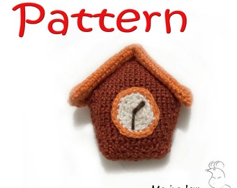 Crocheted Wall Clock – pattern/tutorial for crocheted amigurumi