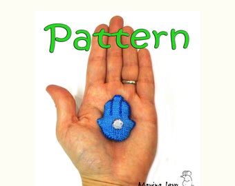 Small Hamsa - lucky charm crochet amigurumi pattern