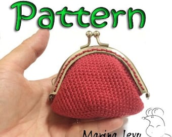 Crocheted Coin Purse with frame - tutorial