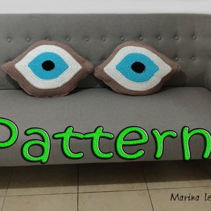 Evil Eye Crochet Pillow Pattern