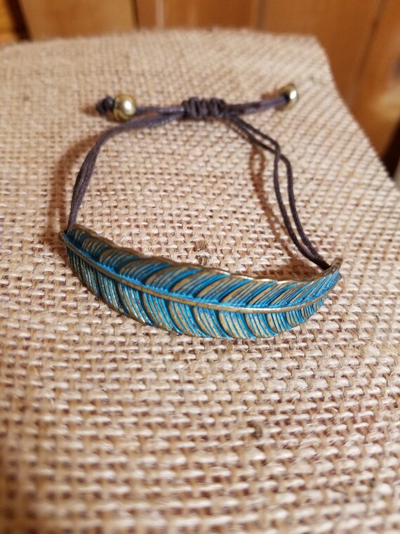 Men Cuff Silver Handmade Bracelet Adjustable Sterling Silver, Feather  Bracelet | eBay