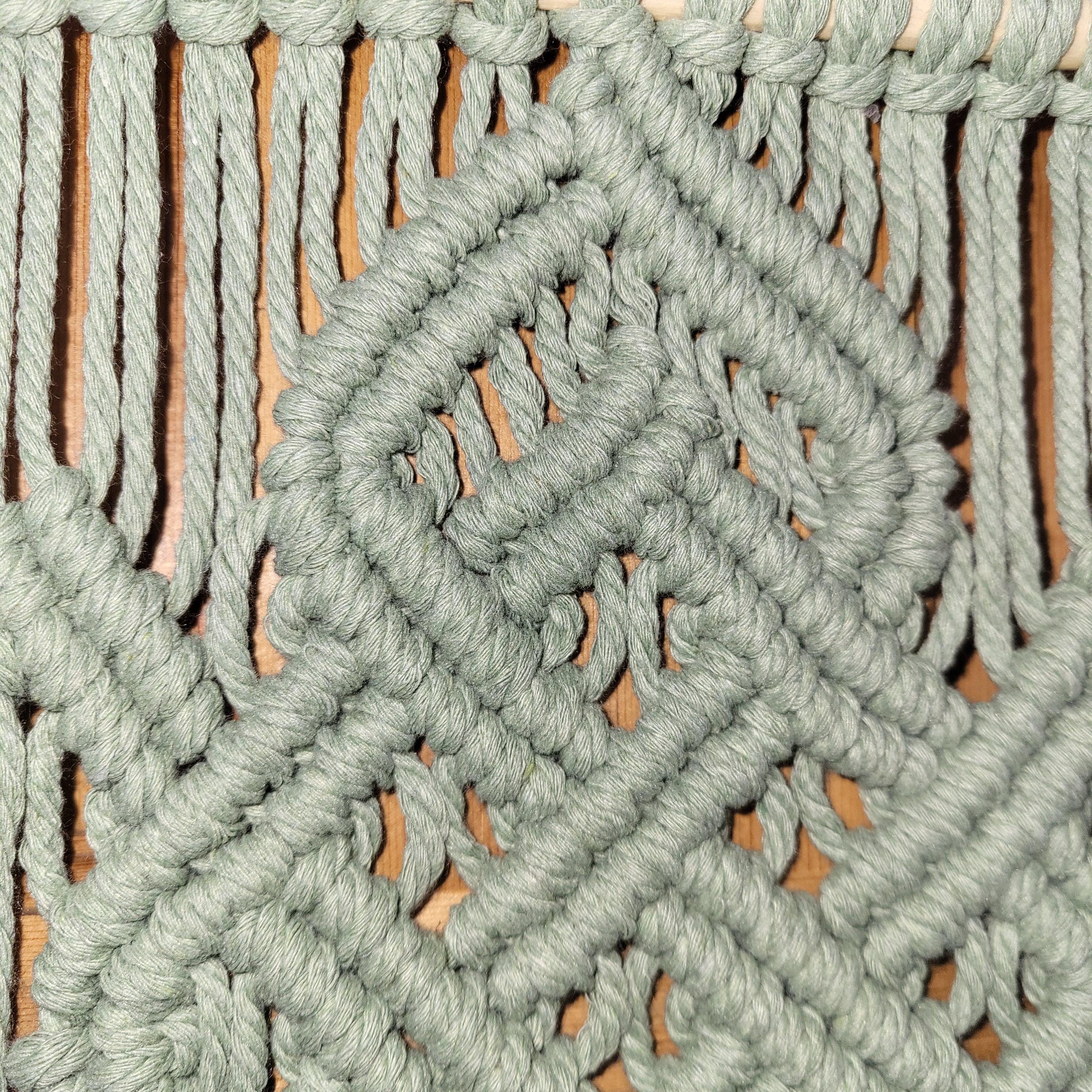 Sage Green Celtic Knot Macrame Wall Hanging | Boho Wall Decor - Etsy