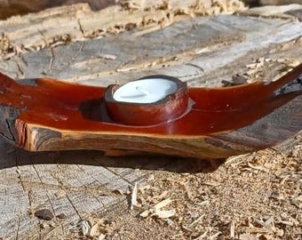 Ultra Rare Unique Custom Manzanita Tea Light Holder