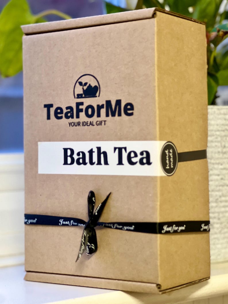Handmade Herbal Bath Tea with Epsom Salt & Shimmering Mica | Natural Flower Bath Soak image 20