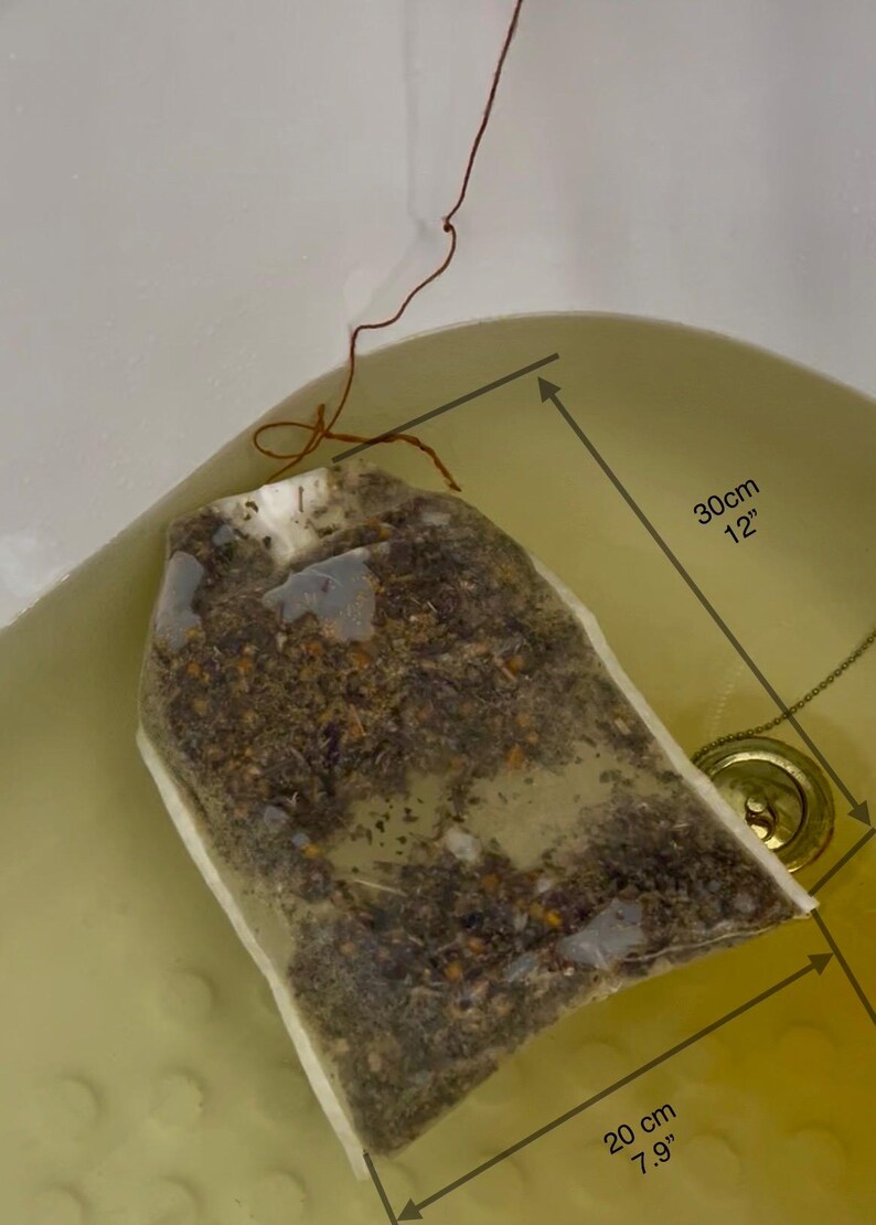 Handmade Herbal Bath Tea with Epsom Salt & Shimmering Mica | Natural Flower Bath Soak image 5