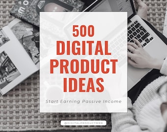 500 Digital Product Ideas: Etsy Niche Guide (PLR MRR) (Digital Download)