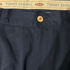 Vtg Tommy Bahama Silk Pleated Shorts Men 30 Navy Blue Summer Old Money Coastal image 4