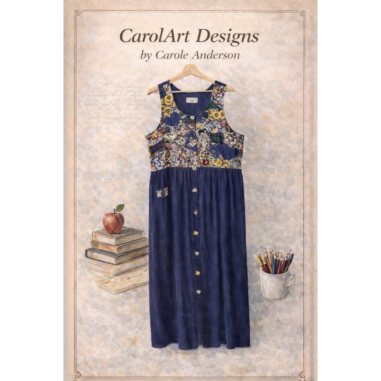 Denim Floral Dress - Etsy