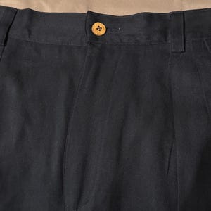 Vtg Tommy Bahama Silk Pleated Shorts Men 30 Navy Blue Summer Old Money Coastal image 6