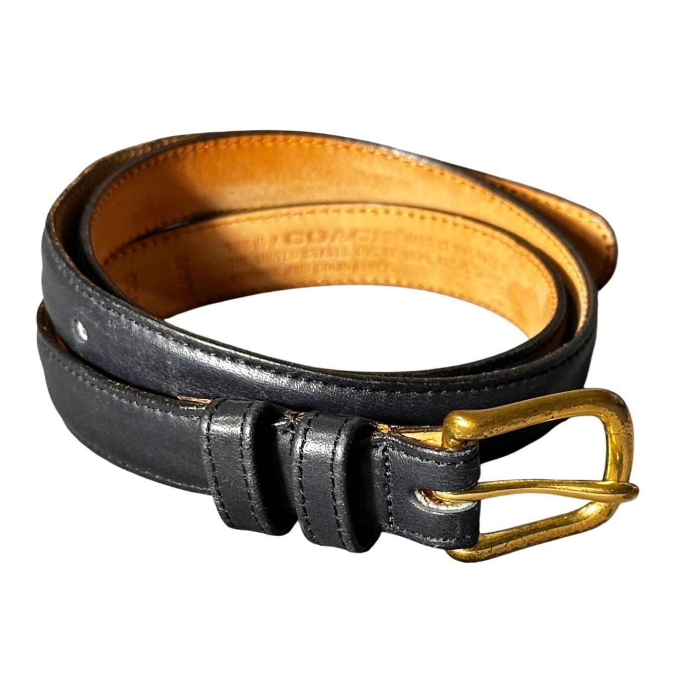 Vintage Coach Belt Navy - Etsy