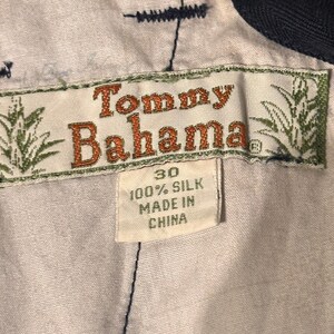Vtg Tommy Bahama Silk Pleated Shorts Men 30 Navy Blue Summer Old Money Coastal image 9